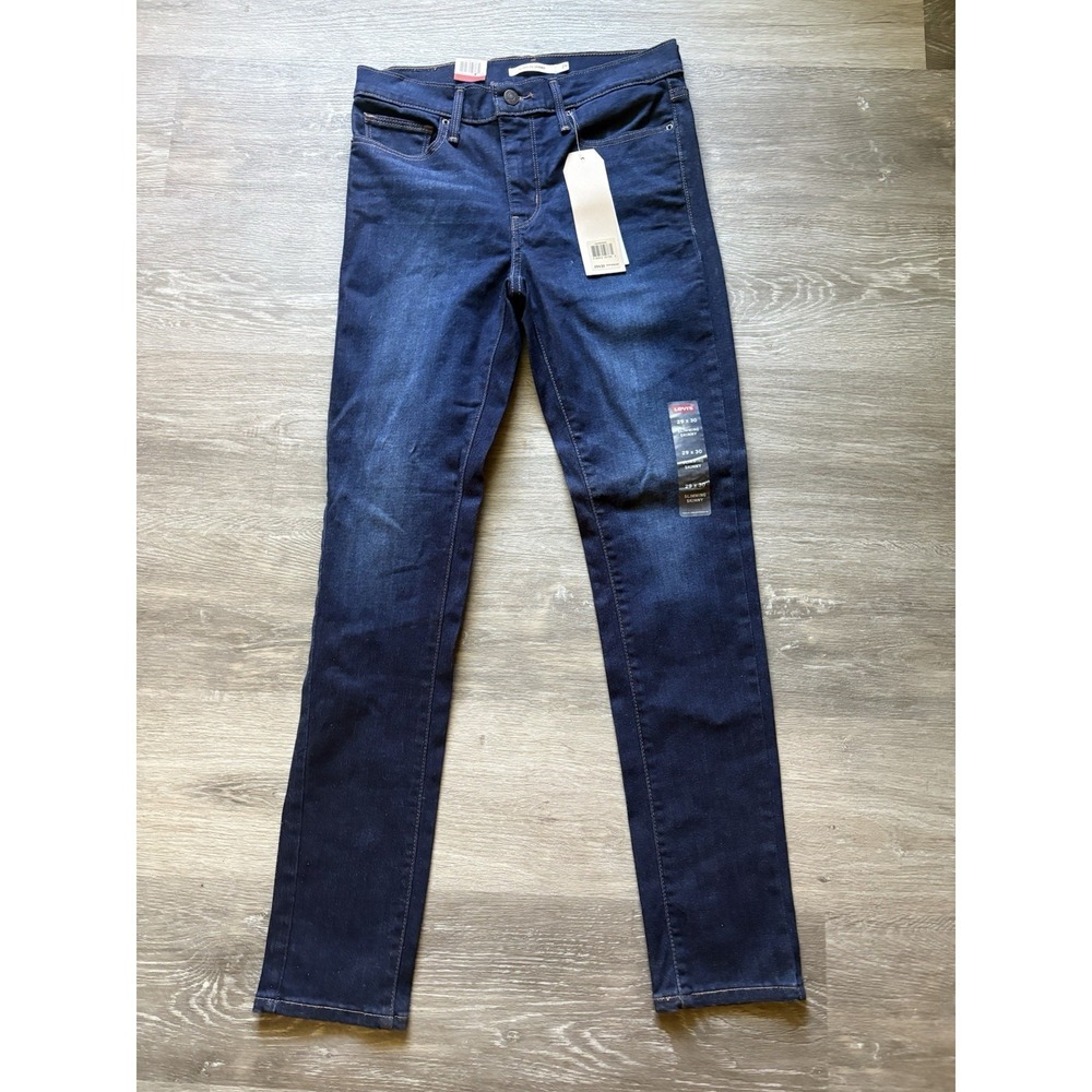 Levi's 29" x 30" Women's Slimming Skinny Jeans Dark Wash Denim NWT